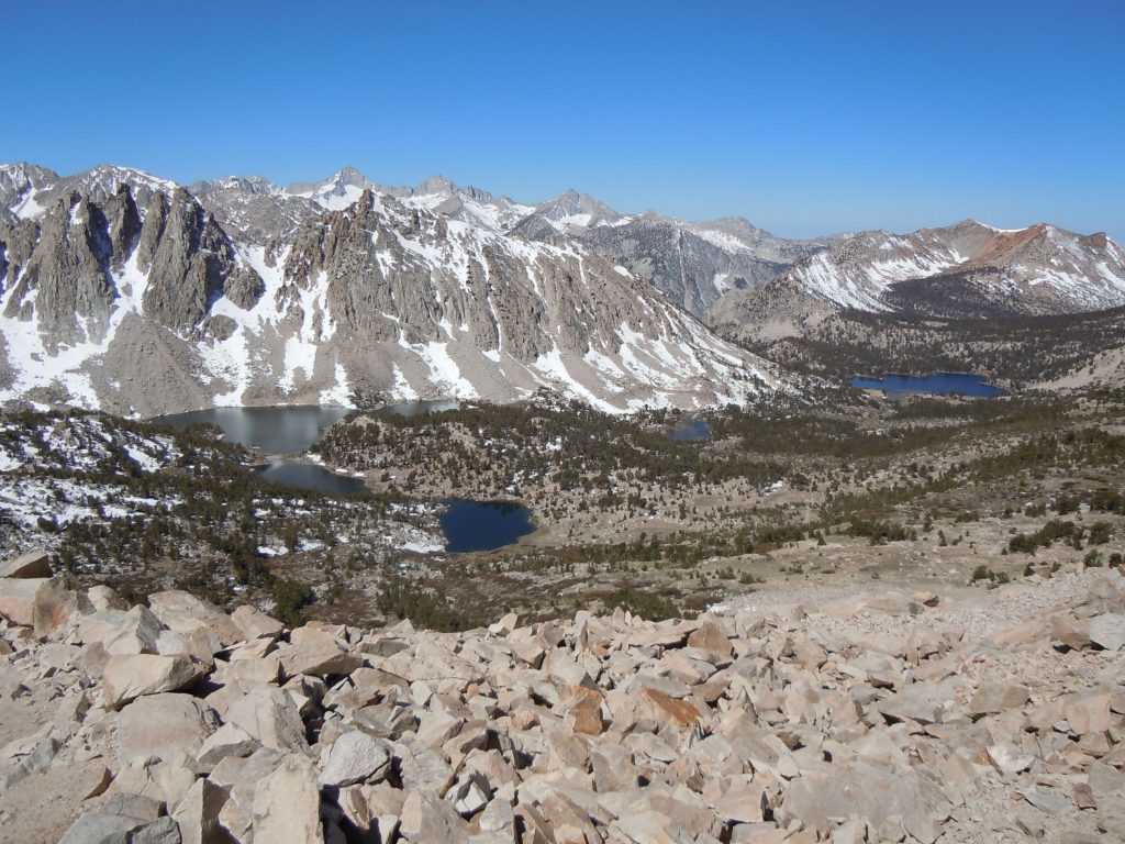 View from Kearsarge pass looking west