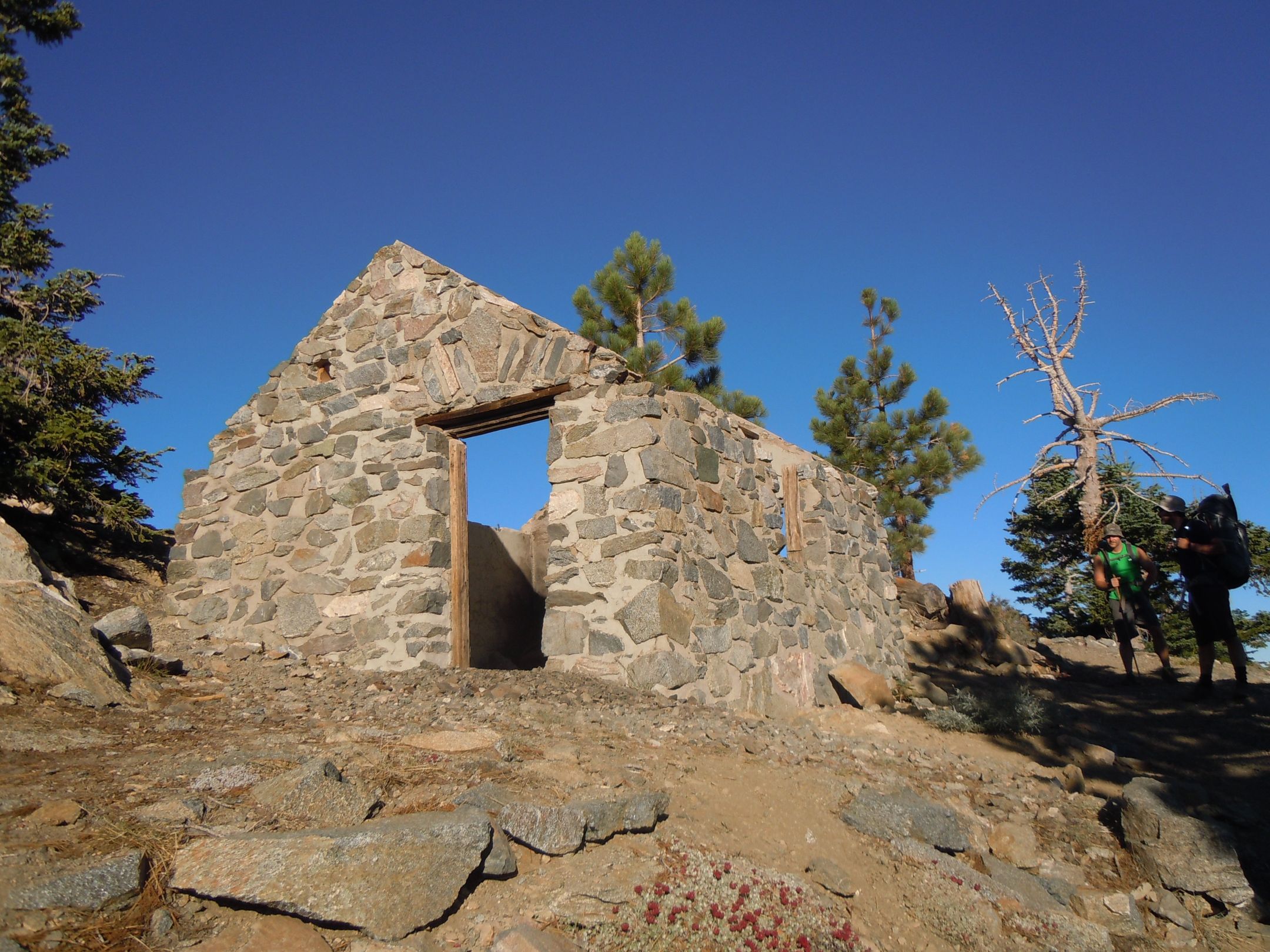 Ruins of a USFS Fire Lookout near the summit of Mt Islip