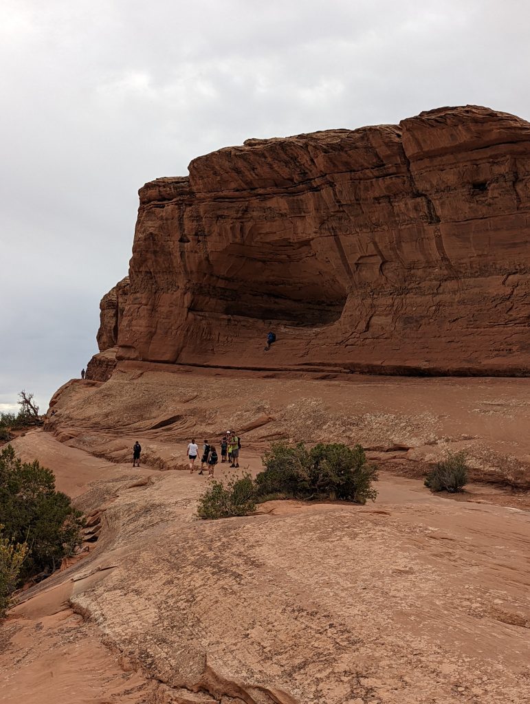 Delicate Arch Trail - just around corner from arch
