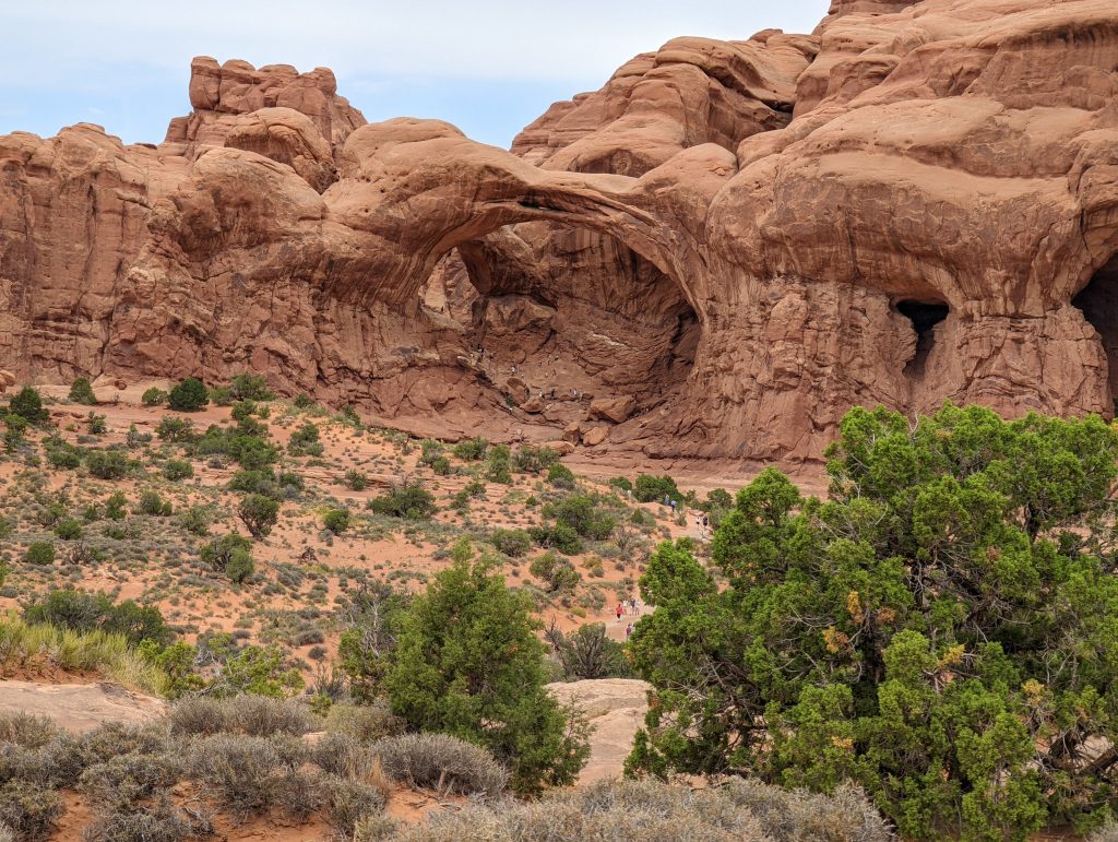 Arches National Park - Double Arch from Parking area
