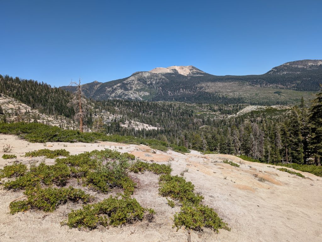 View of the back side of Mammoth Mountain