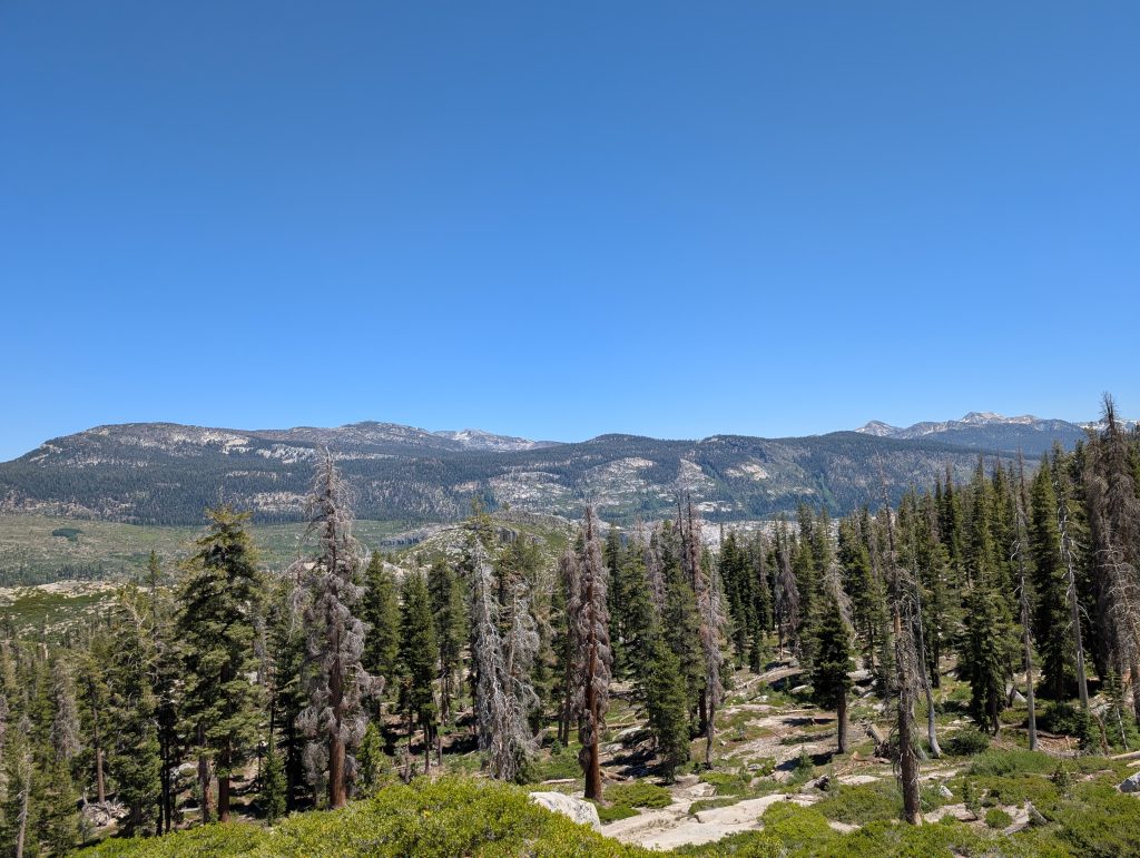 View south of Mammoth from King Creek Trail